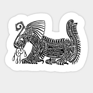 Teotihuacan Jaguar T-Shirt Sticker